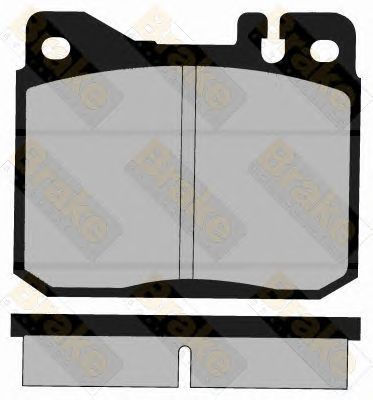 BRAKE ENGINEERING pa323 -  Комплект тормозных колодок, дисковый тормоз